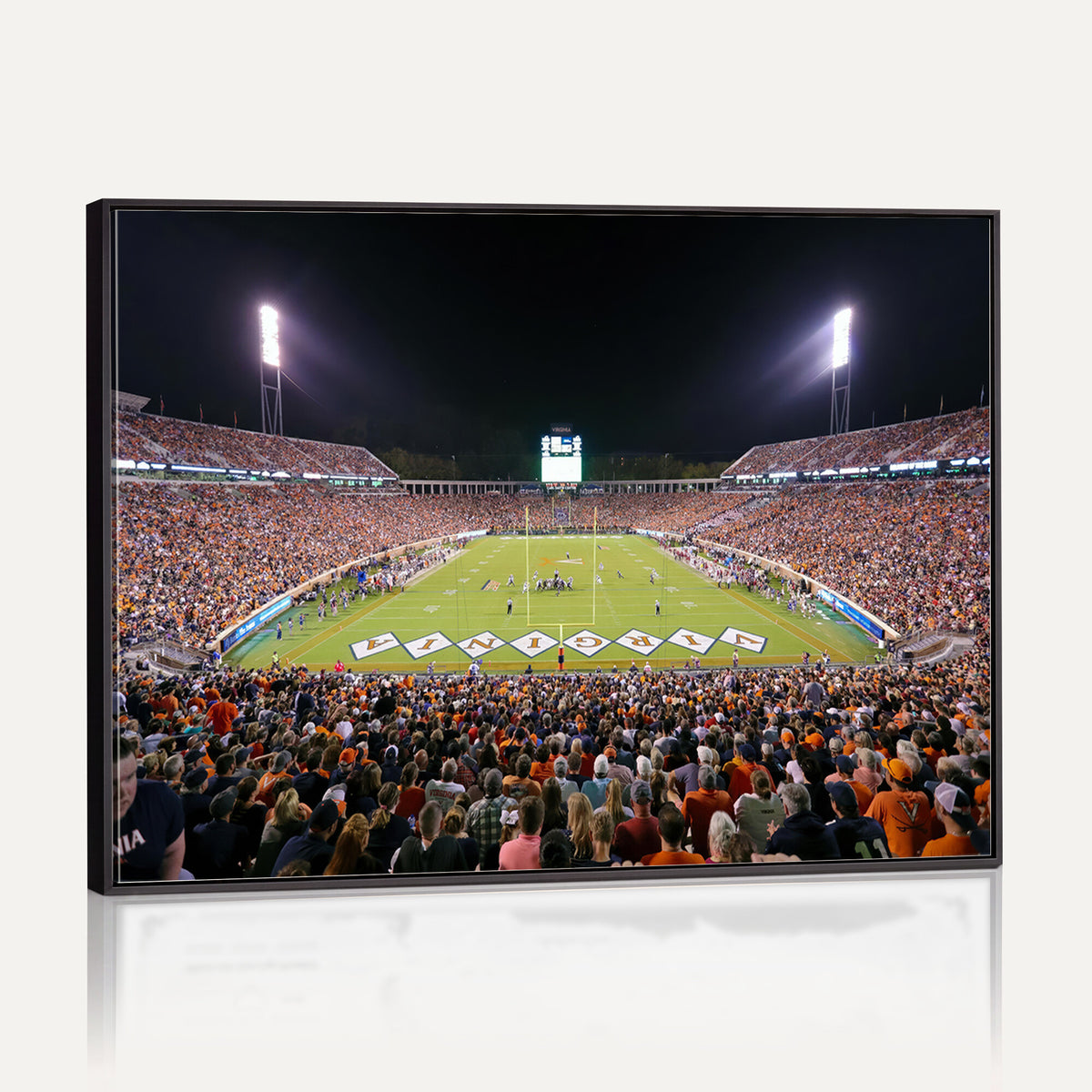 98441-MGV-CV-36X24 - Virginia Cavaliers Football Team Print - Charlottesville Scott Stadium Wall Art Canvas Print