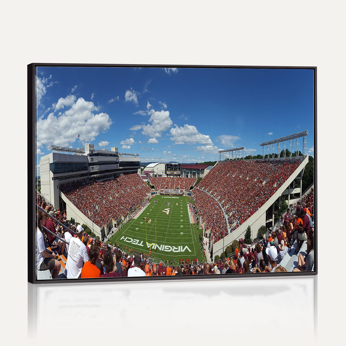 87769-MGV-CV-36X24 - Virginia Tech Hokies Football Team Print - Blacksburg Lane Stadium Wall Art Canvas Print