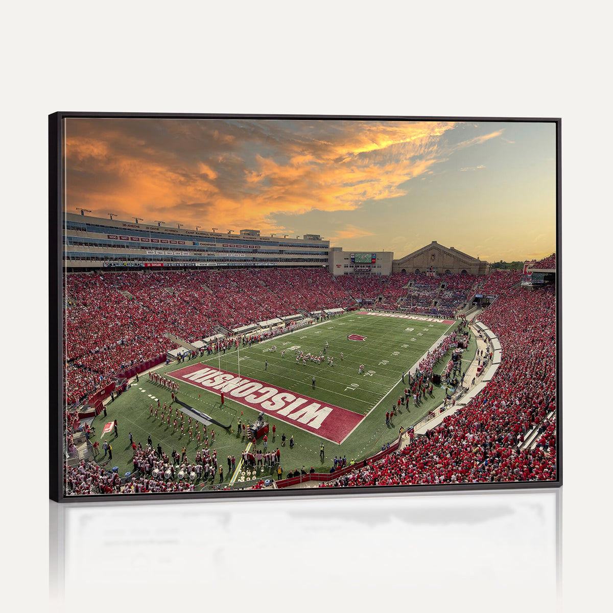 41472-MGV-CV-36X24 - Camp Randall Stadium Wisconsin Badgers Large Wall Art Canvas Print | College Football Stadium Wall