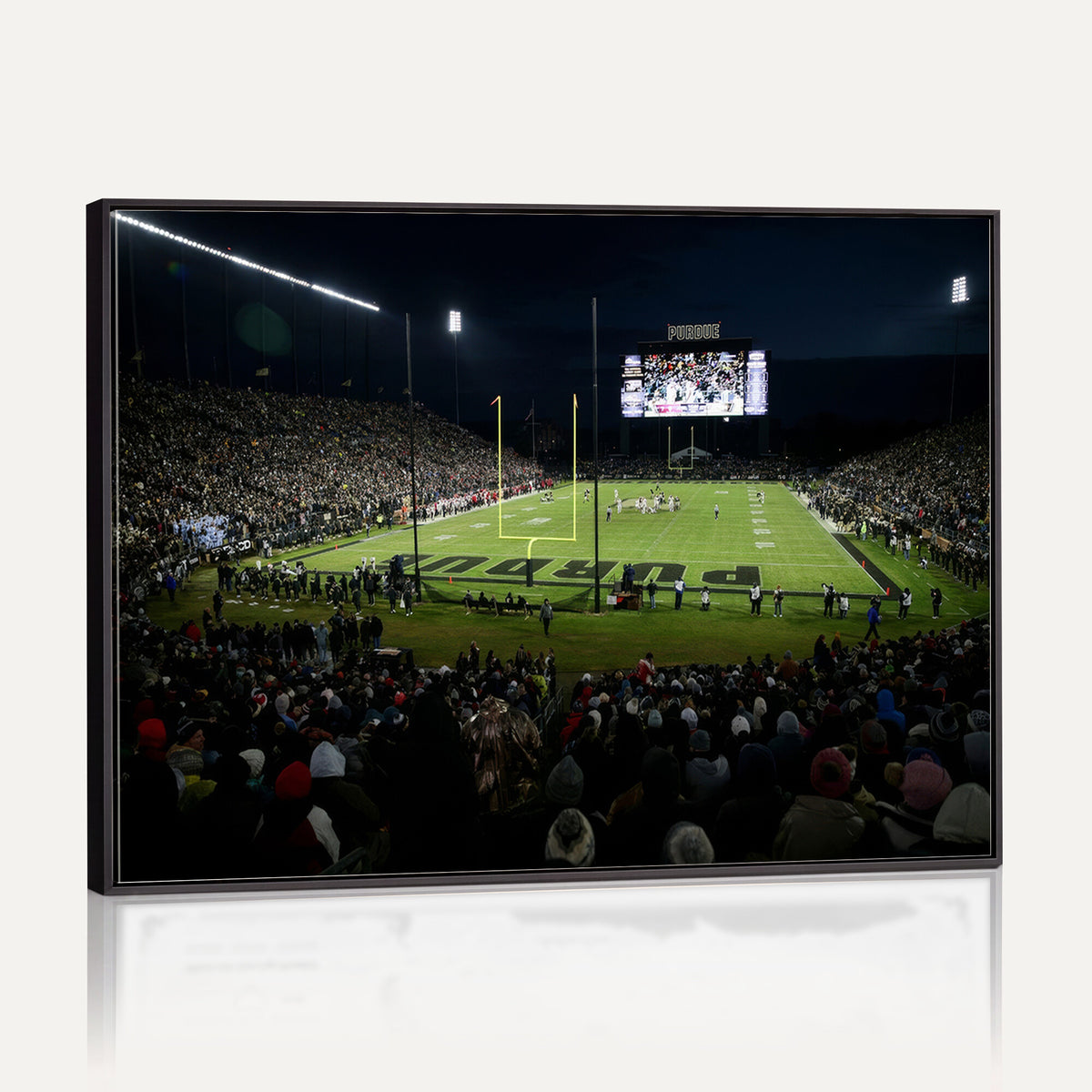 60140-MGV-CV-36X24 - Purdue Boilermakers Football Team Print - West Lafayette Ross–Ade Stadium Wall Art Canvas Print