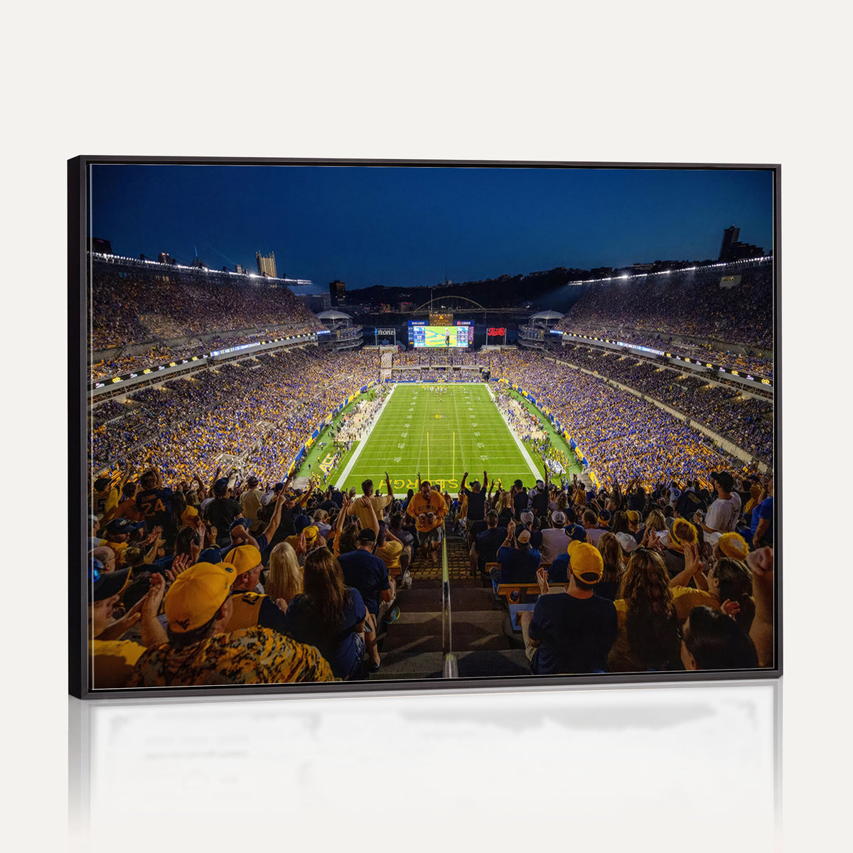 62297-MGV-CV-36X24 - Pittsburgh Panthers Football Team Print - Pittsburgh Acrisure Stadium Wall Art Canvas Print
