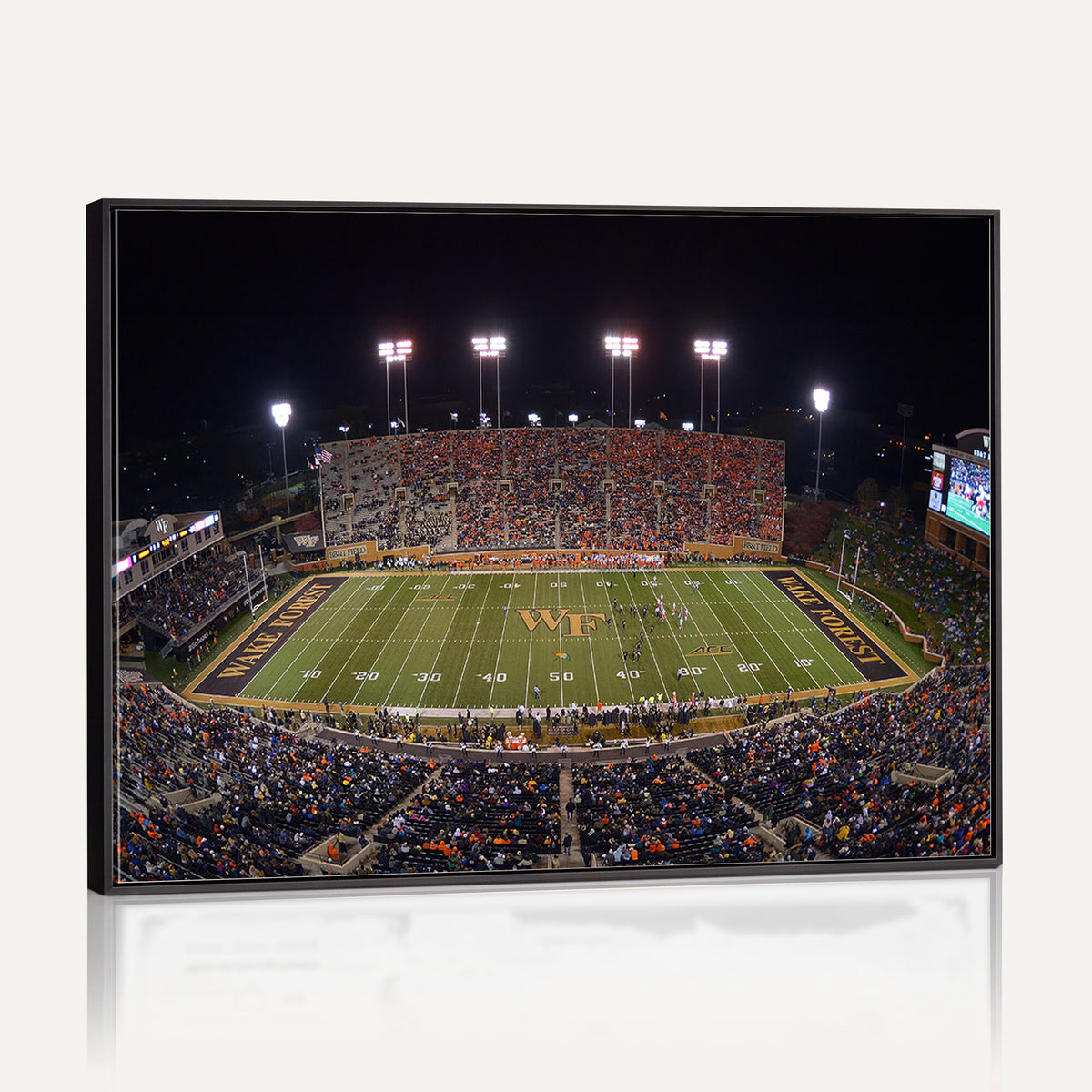 26033-MGV-CV-36X24 - Demon Deacons Print Canvas, Football Team Print