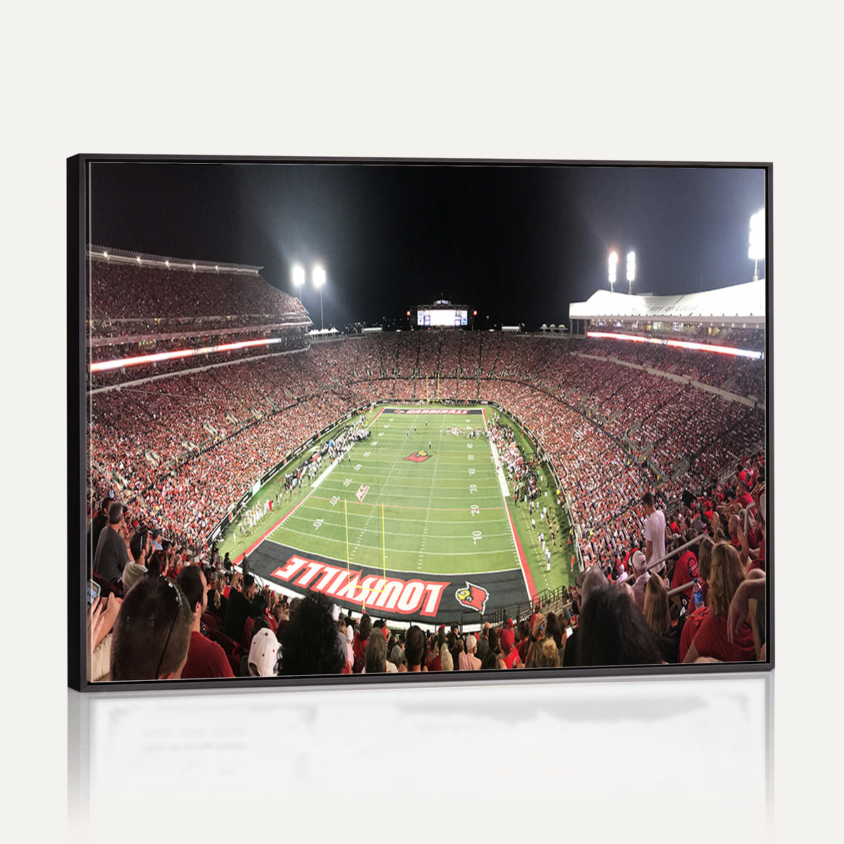 52267-MGV-CV-36X24 - University of Louisville Cardinals Football Team Print - Louisville Cardinal Stadium Wall Art Canvas