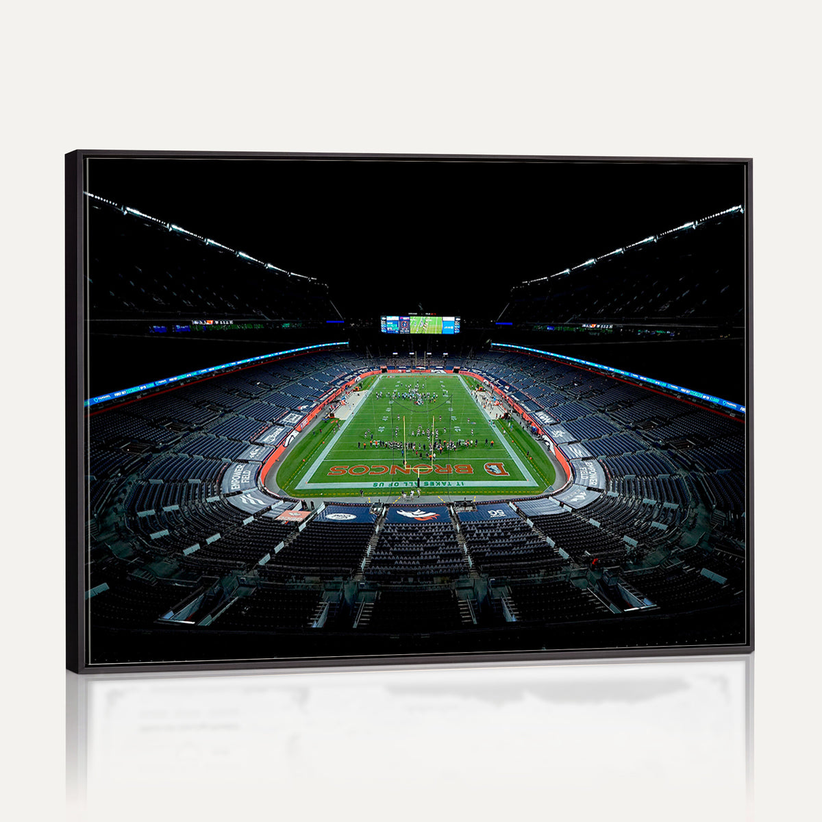 14797-MGV-CV-36X24 - Denver Broncos Football Team Print Canvas- Denver Empower Field at Mile High Stadium Wall Art Canvas