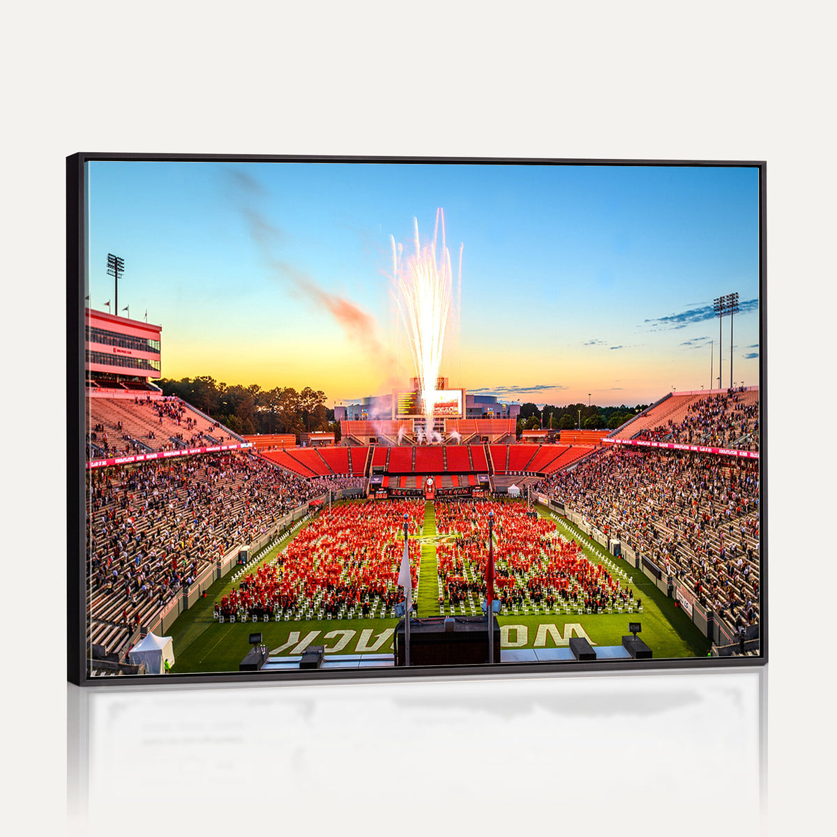 18017-MGV-CV-36X24 - North Carolina State University Canvas Print, Wolfpack Football Team Print