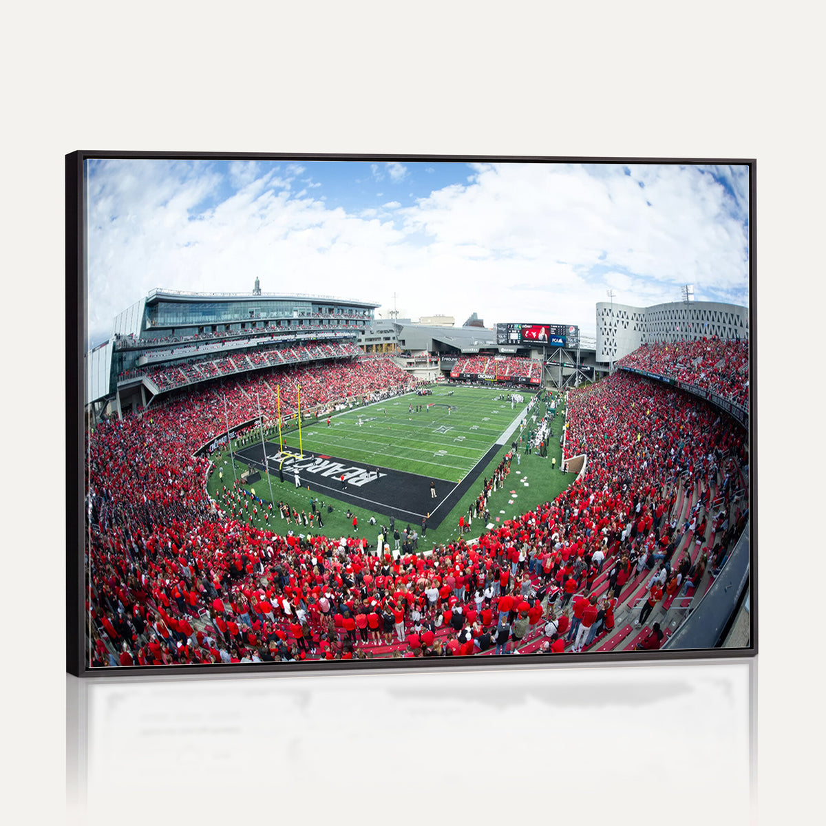 54070-MGV-CV-36X24 - Cincinnati Bearcats Football Team Print - Nippert Stadium Wall Art Canvas Print