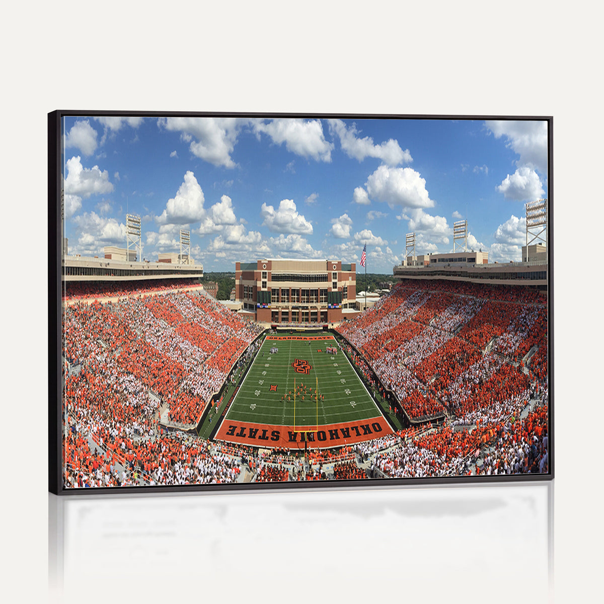 65192-MGV-CV-36X24 - Oklahoma State Cowboys Football Team Print - Stillwater Boone Pickens Stadium Wall Art Canvas Print