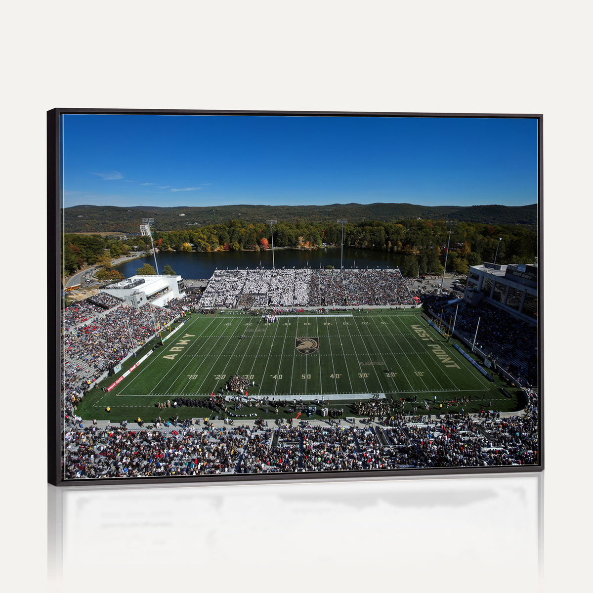 52056-MGV-CV-36X24 - Army Black Knights Football Team Print - West Point Michie Stadium Wall Art Canvas Print