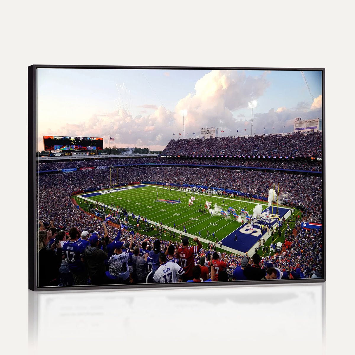 64066-MGV-CV-36X24 - Buffalo Bills Football Team Print - Buffalo Highmark Stadium Wall Art Canvas Print
