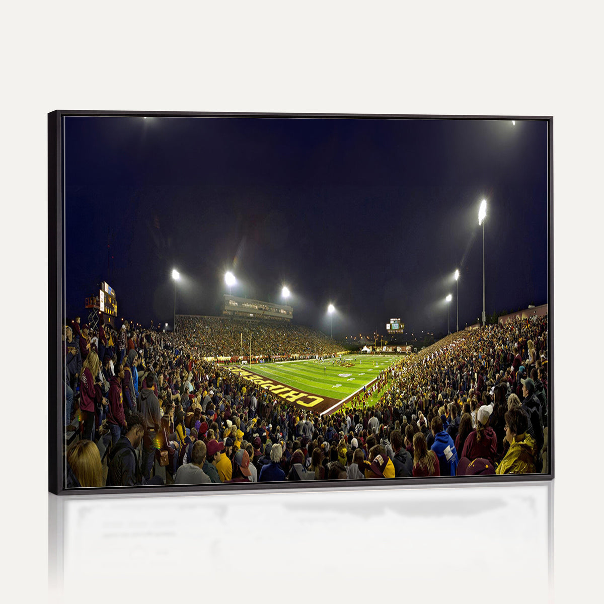 45619-MGV-CV-36X24 - Central Michigan University Chippewas Canvas Wall Art, Football Team Print - Mount Pleasant
