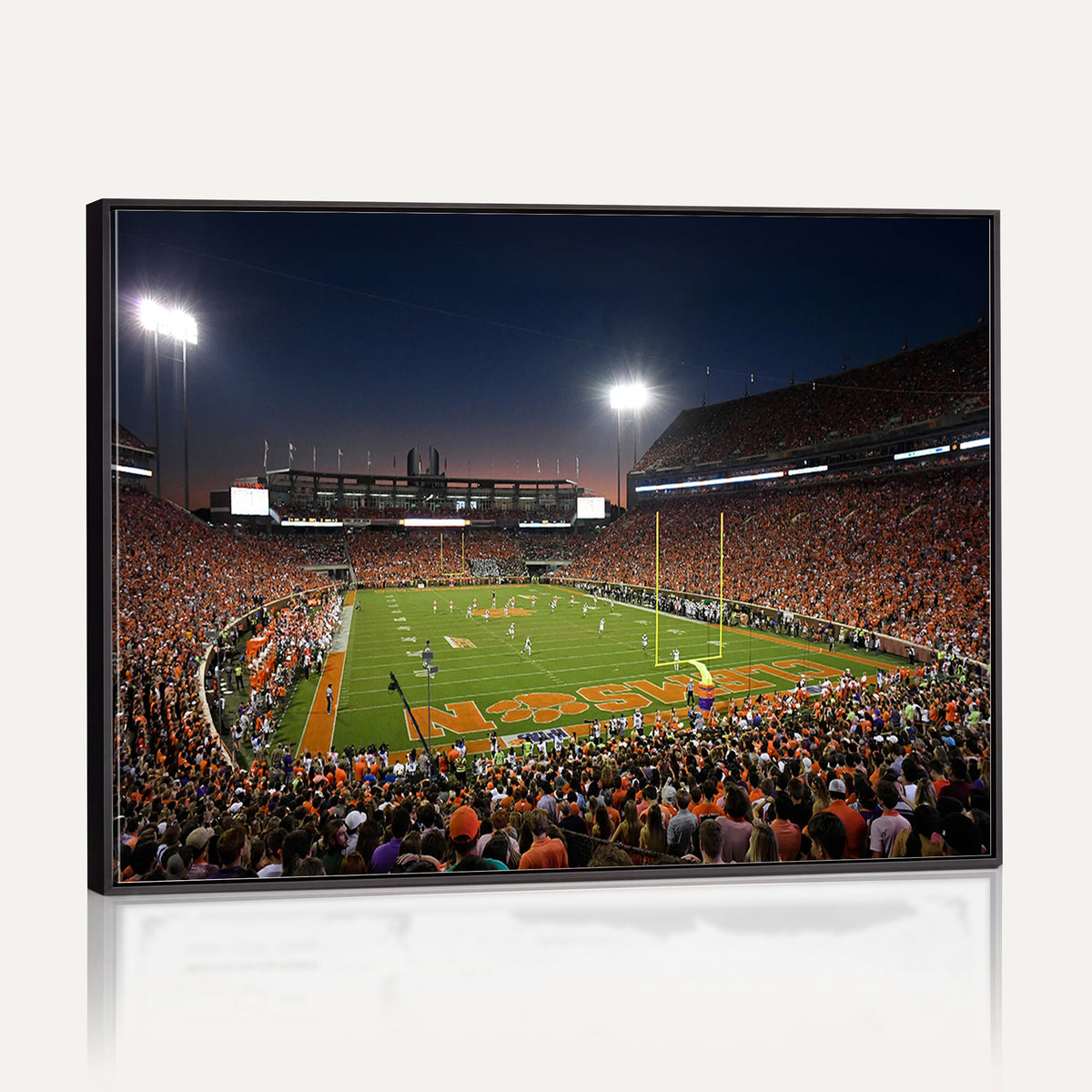 32340-MGV-CV-36X24 - Clemson University Tigers Art Print, Football Team Print