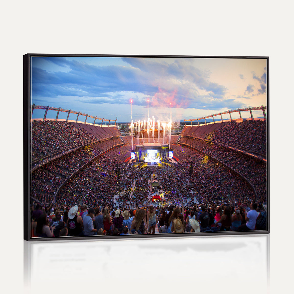 24689-MGV-CV-36X24 - Denver Broncos Football Team Print Canvas, Empower Field