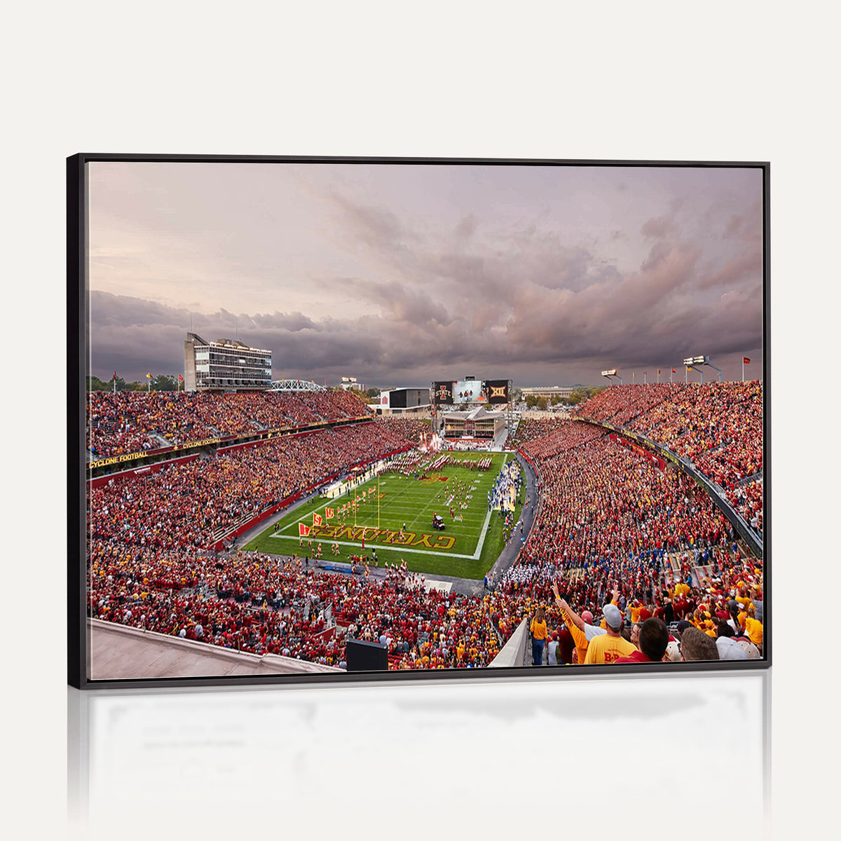 50373-MGV-CV-36X24 - Iowa State University Cyclones Football Team Print, Ames