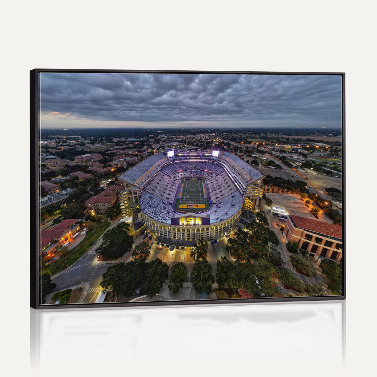 77405-MGV-CV-36X24 - The Louisiana State University Tigers Football Team Print