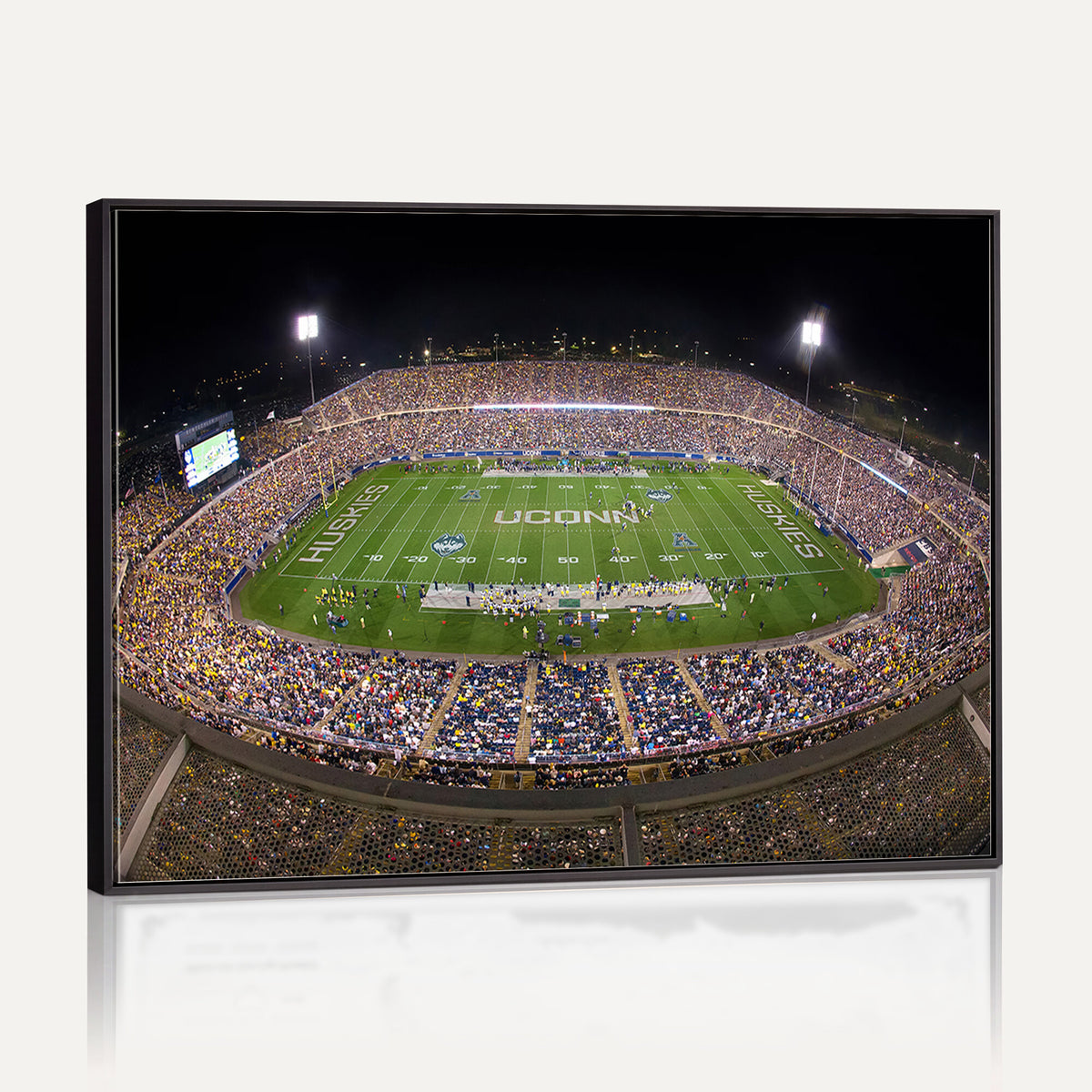 52855-MGV-CV-36X24 - The University of Connecticut UCONN Huskies Football Team Print, East Hartford