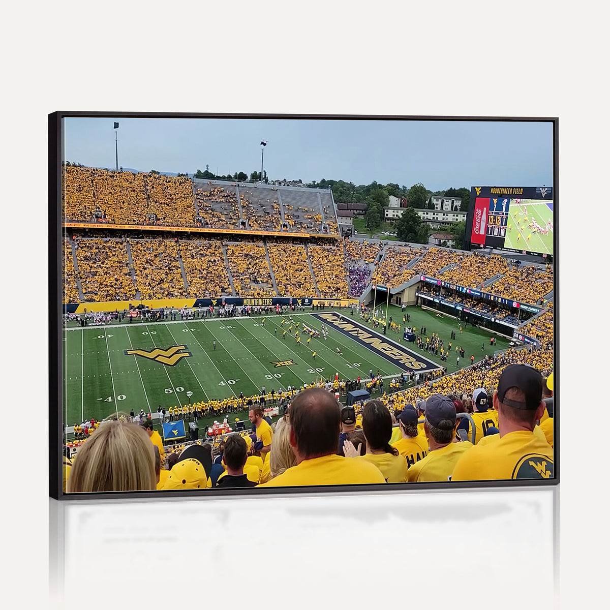 18056-MGV-CV-36X24 - Puskar Stadium Canvas Print Wall Art, Morgantown Print