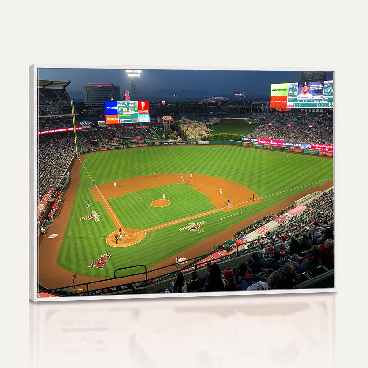 93707-MGV-CV-36X24 - Angel Stadium Aerial Canvas Print | Los Angeles Angels Baseball