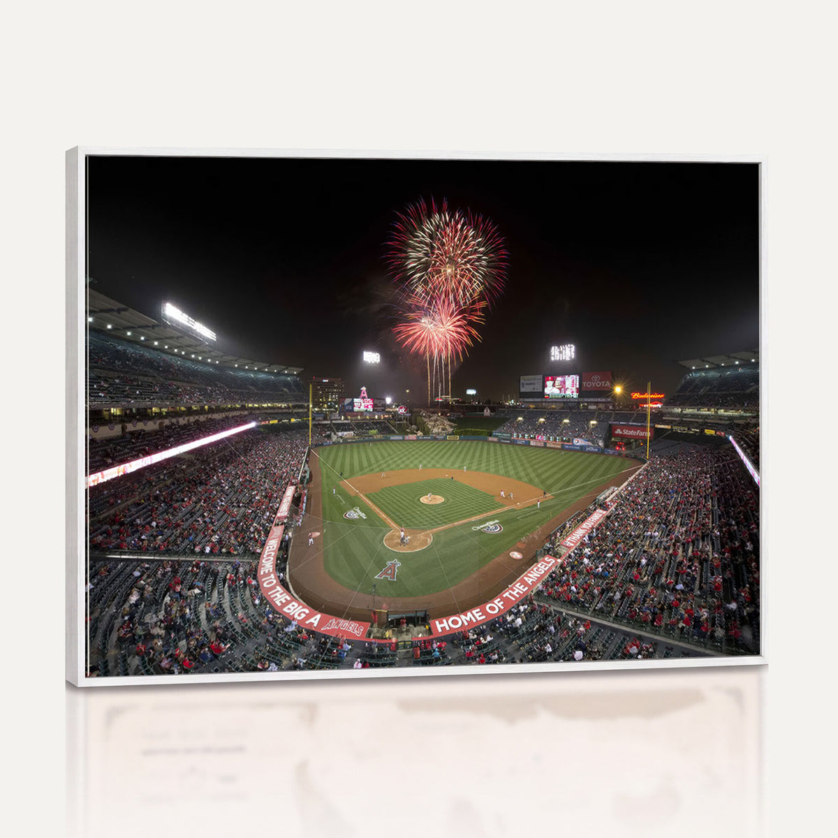 63592-MGV-CV-36X24 - Angel Stadium in Los Angeles Stadium Wall Art Canvas Print