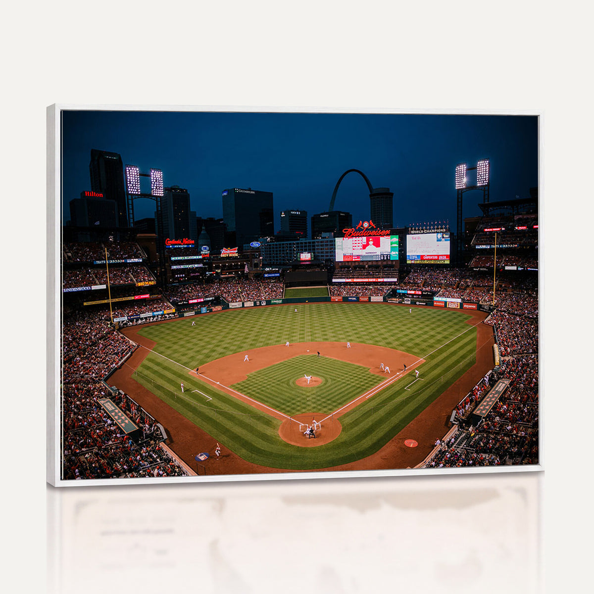 38612-MGV-CV-36X24 - St. Louis Cardinals Baseball Team Print - Busch Stadium Wall Art