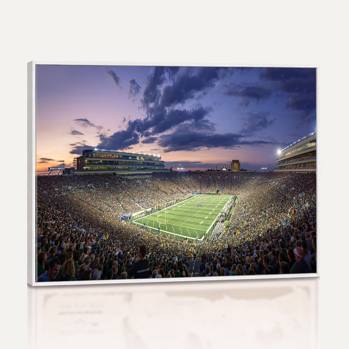 50825-MGV-CV-36X24 - Notre Dame Fighting Irish Football Team Print, Notre Dame Stadium Wall Art Canvas Print