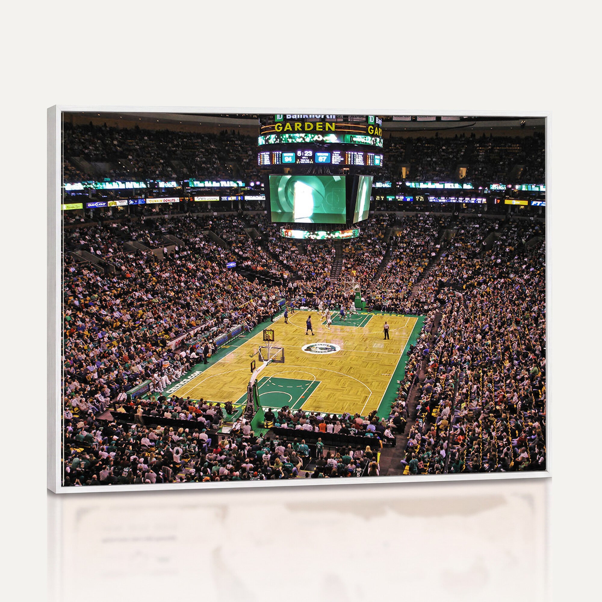 TD Garden Basketball Canvas Wall Art | Boston Celtics Live Action