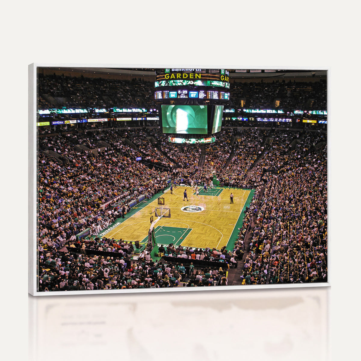 21705-MGV-CV-36X24 - TD Garden Basketball Canvas Wall Art | Boston Celtics Live Action