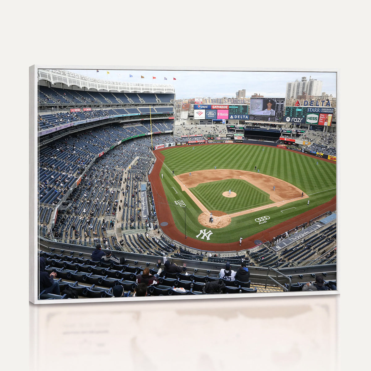 45784-MGV-CV-36X24 - New York Yankees Baseball Team Print, Yankee Stadium Wall Art Canvas Print