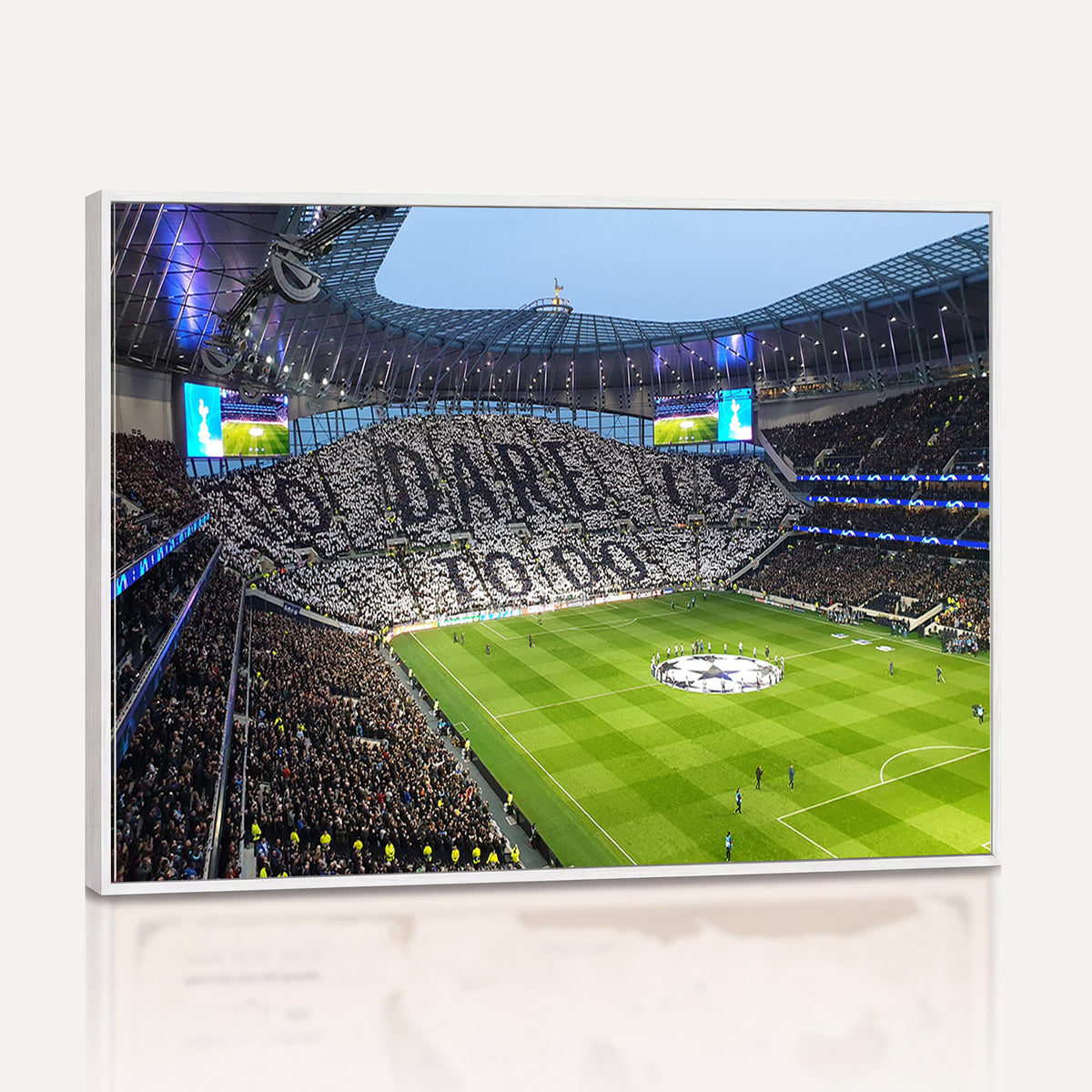 38765-MGV-CV-36X24 - Tottenham Hotspur Stadium Canvas Print, Match Day Triple Canvas Wall Art