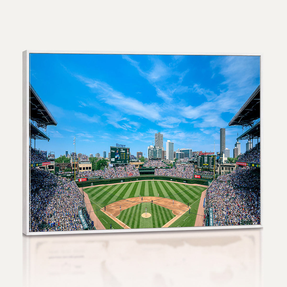 32373-MGV-CV-36X24 - Wrigley Field Chicago Cubs Panoramic Art Multi-Piece Canvas