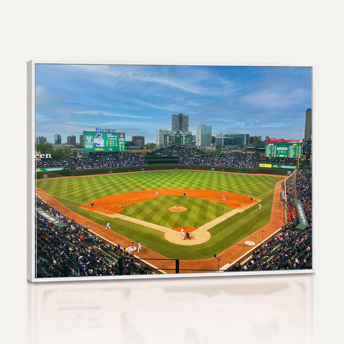 86839-MGV-CV-36X24 - Wrigley Field Chicago Cubs Panoramic Canvas Print