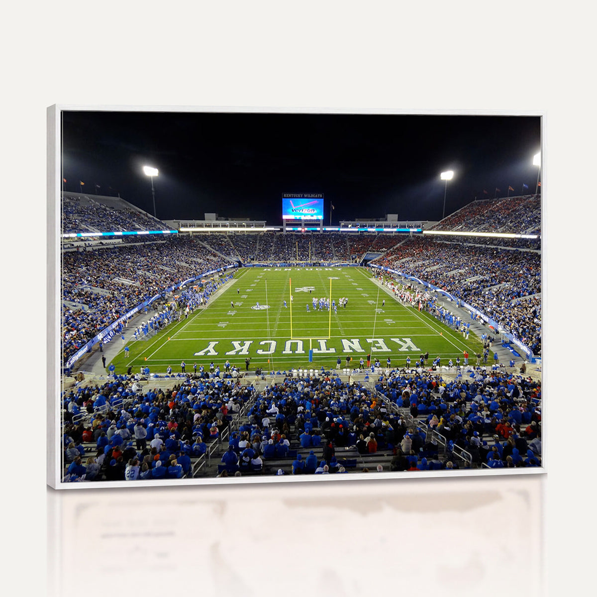 14304-MGV-CV-36X24 - Kroger Field Canvas Wall Art, Kentucky Stadium Wall Art, Framed and Ready to Hang