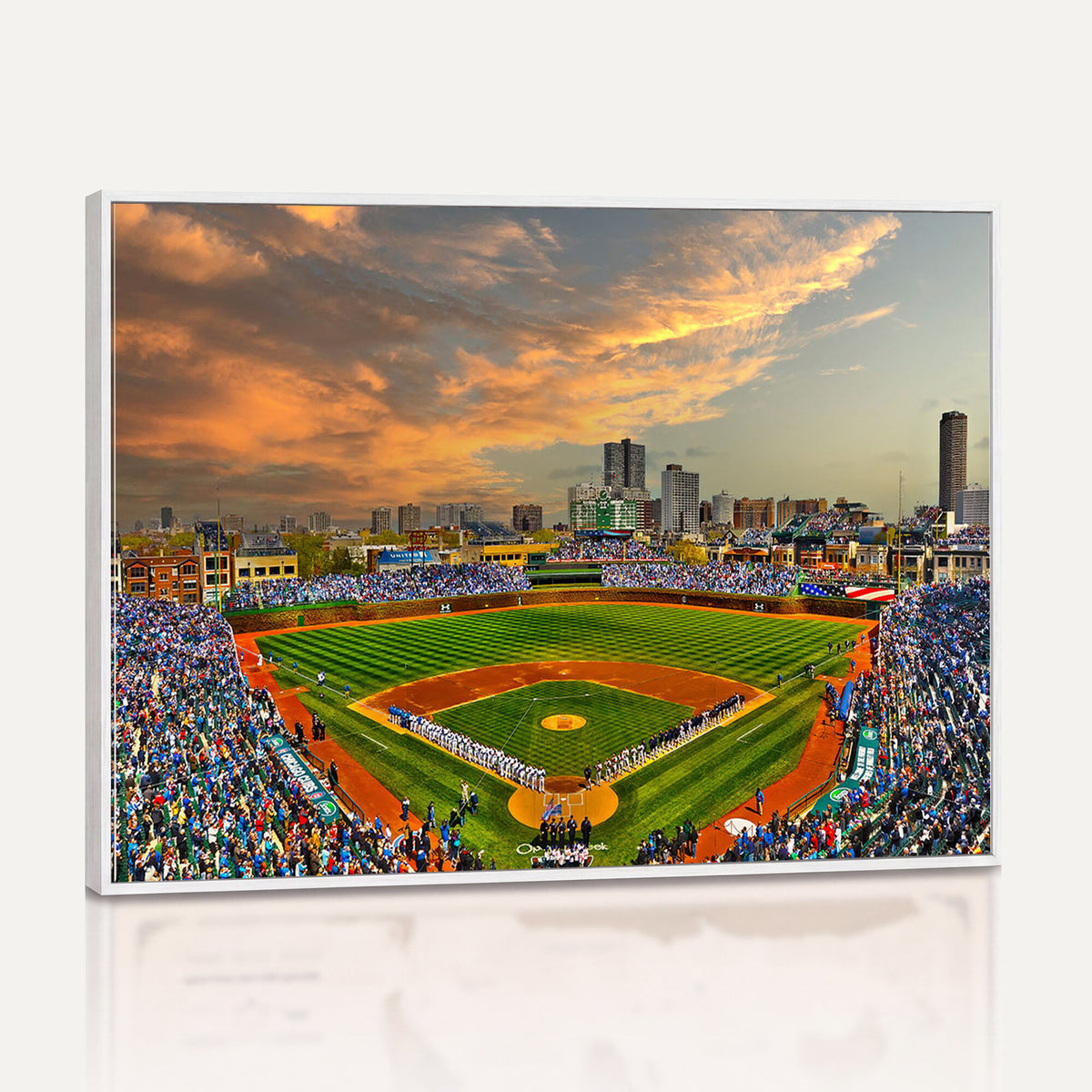 45635-MGV-CV-36X24 - Chicago Wrigley Field Wall Art Canvas Print