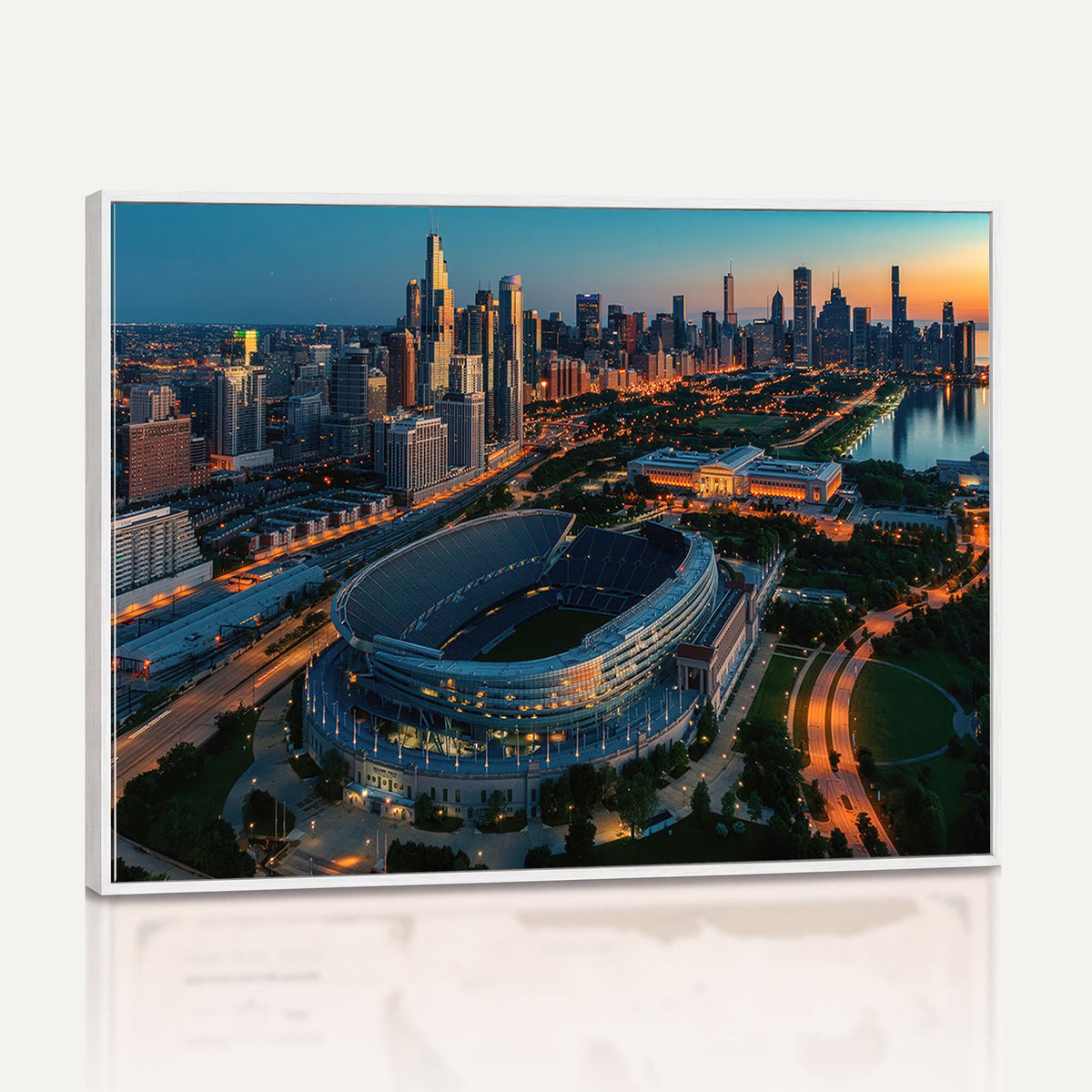 36690345-MGV-CV-36X24 - Chicago Bears Soldiers Field Wall Art Canvas Print