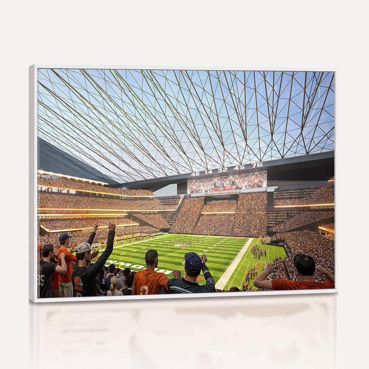81960112-MGV-CV-36X24 - Cleveland Browns Stadium Wall Art Canvas Print