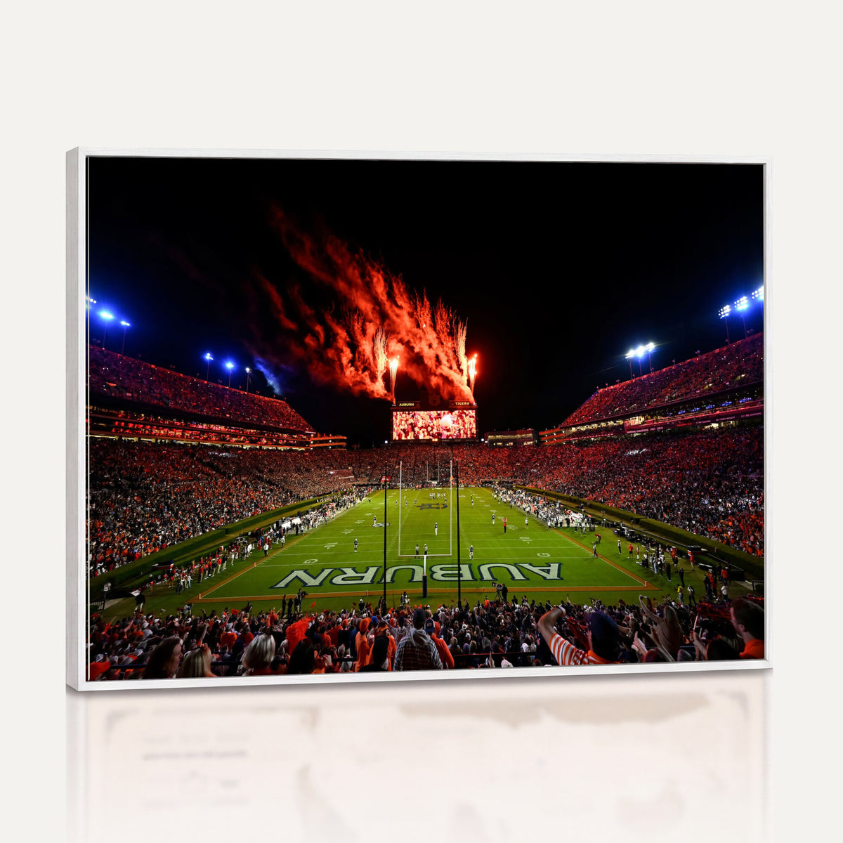 59046876-MGV-CV-36X24 - Jordan-Hare Football Stadium Wall Art Canvas Print, Football Stadium Aerial View