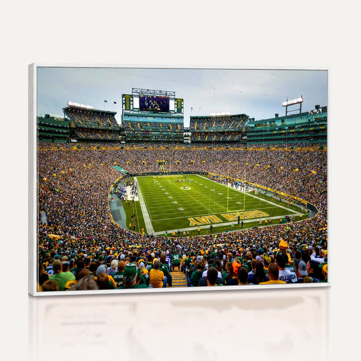 GBP101-MGV-CV-36X24 - Green Bay Packers Lambeau Field Stadium Wall Art Canvas Print