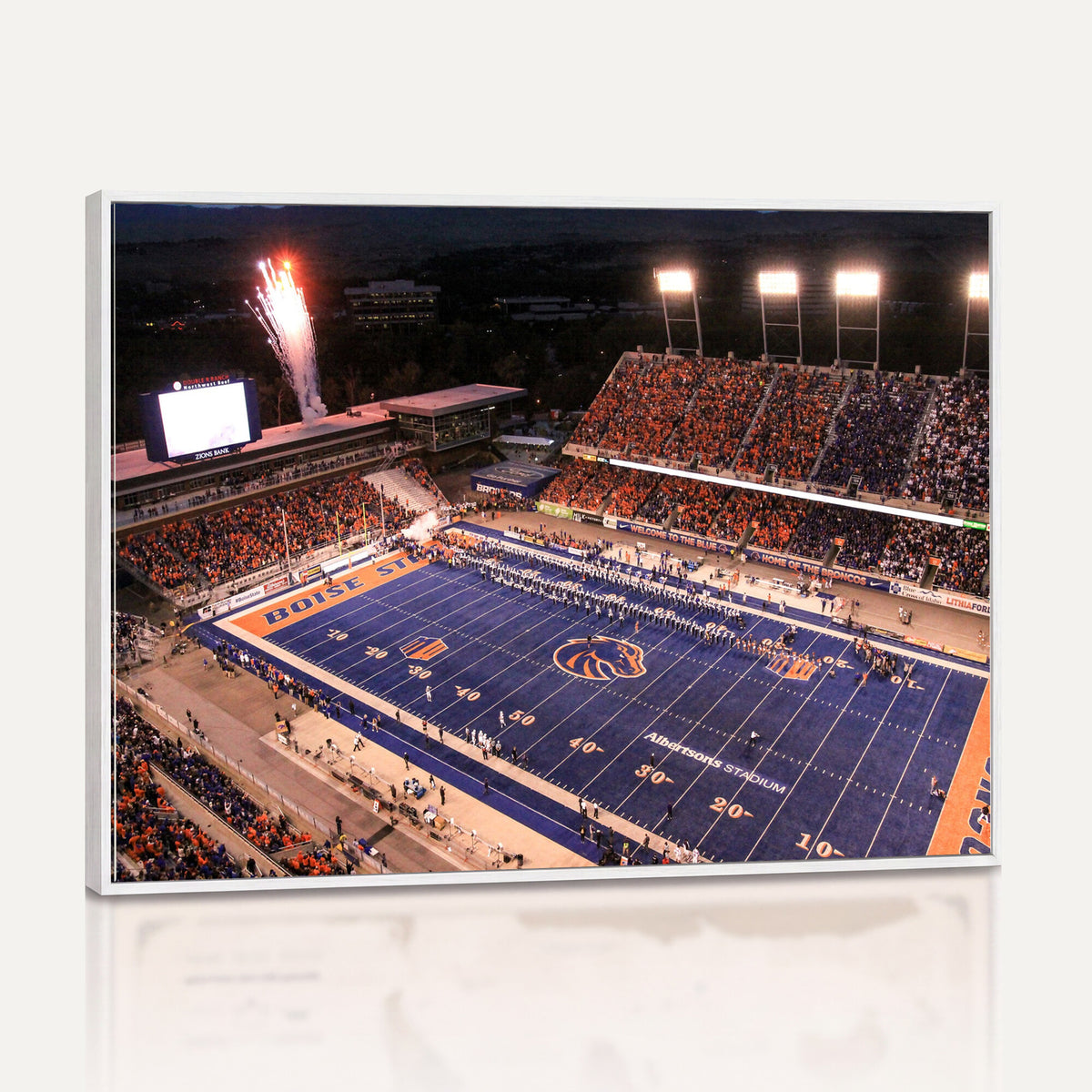 BS1001S-MGV-CV-36X24 - Boise State Broncos Albertsons Stadium Wall Art Canvas Print