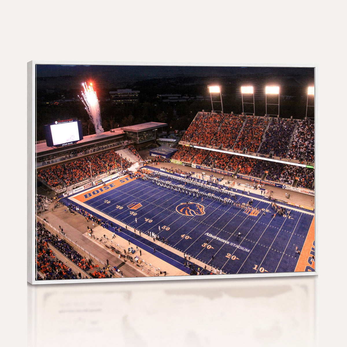 58849575-MGV-CV-36X24 - Boise State Stadium Large Wall Art Canvas Print for Living Room and Game Room Decor