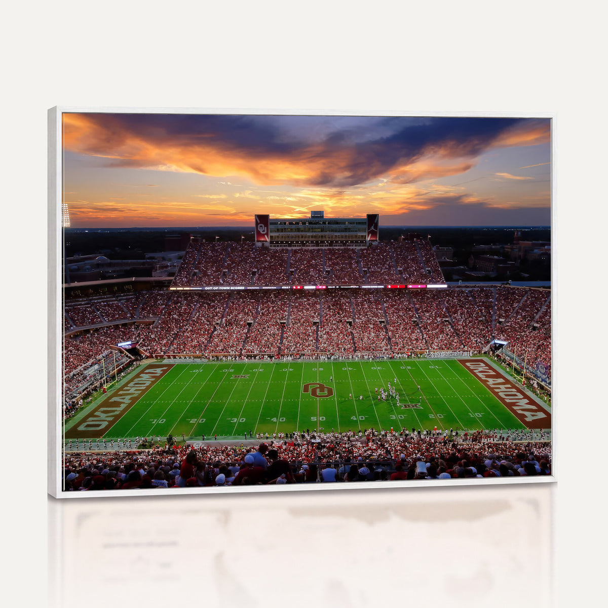 51457497-MGV-CV-36X24 - Oklahoma Sooners Stadium Wall Art Canvas Print, College Football Decor