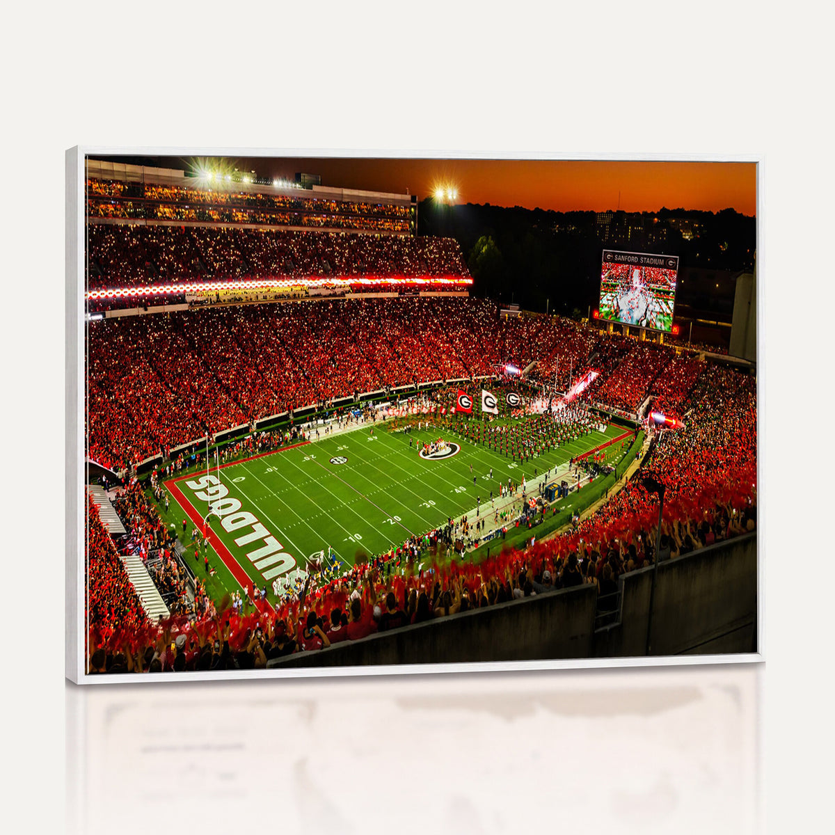 48894104-MGV-CV-36X24 - Georgia Bulldogs Stadium Wall Art Canvas Print, Sanford Stadium
