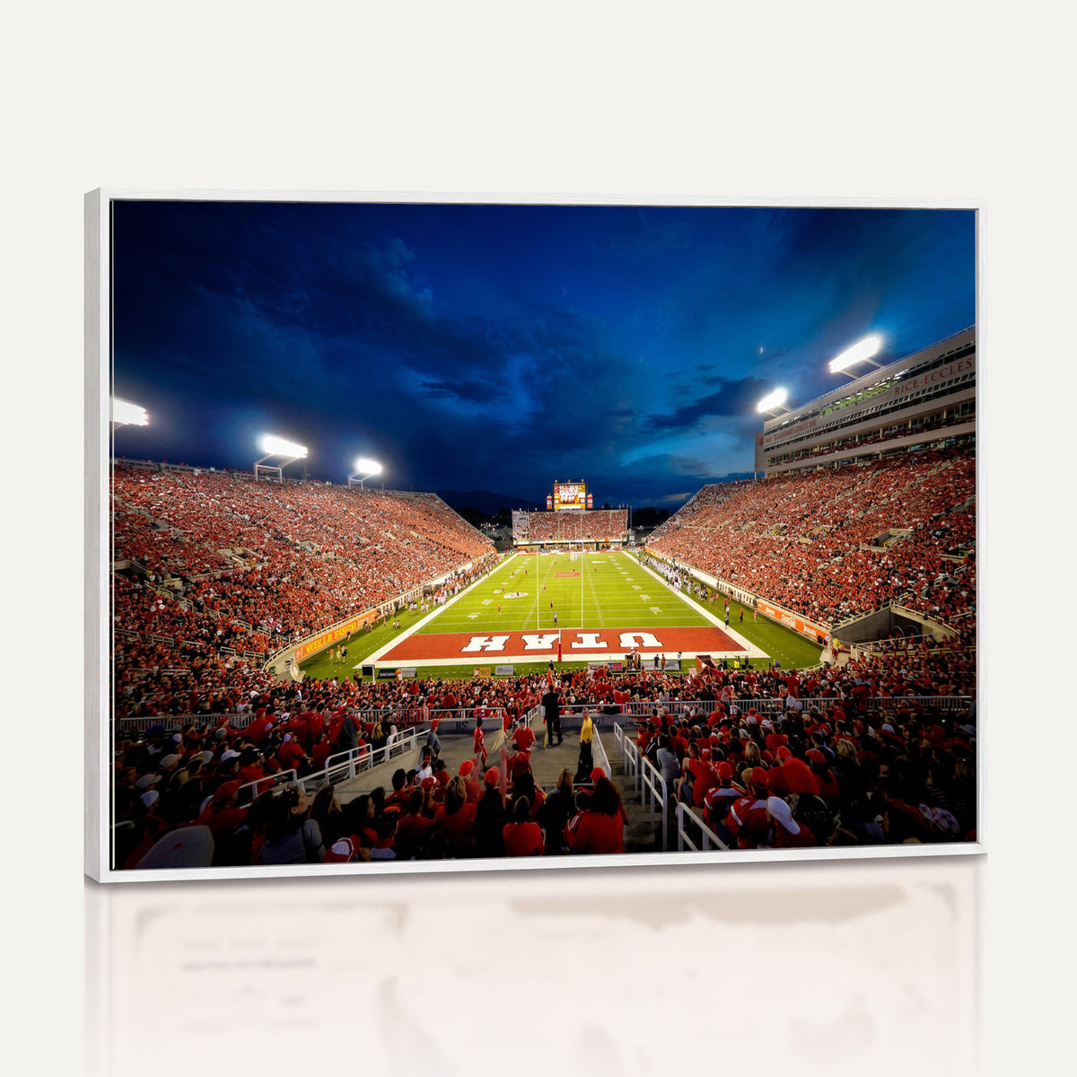 74019251-MGV-CV-36X24 - Rice-Eccles Stadium Wall Art Canvas Print - Utah Salt Lake City Stadium Print