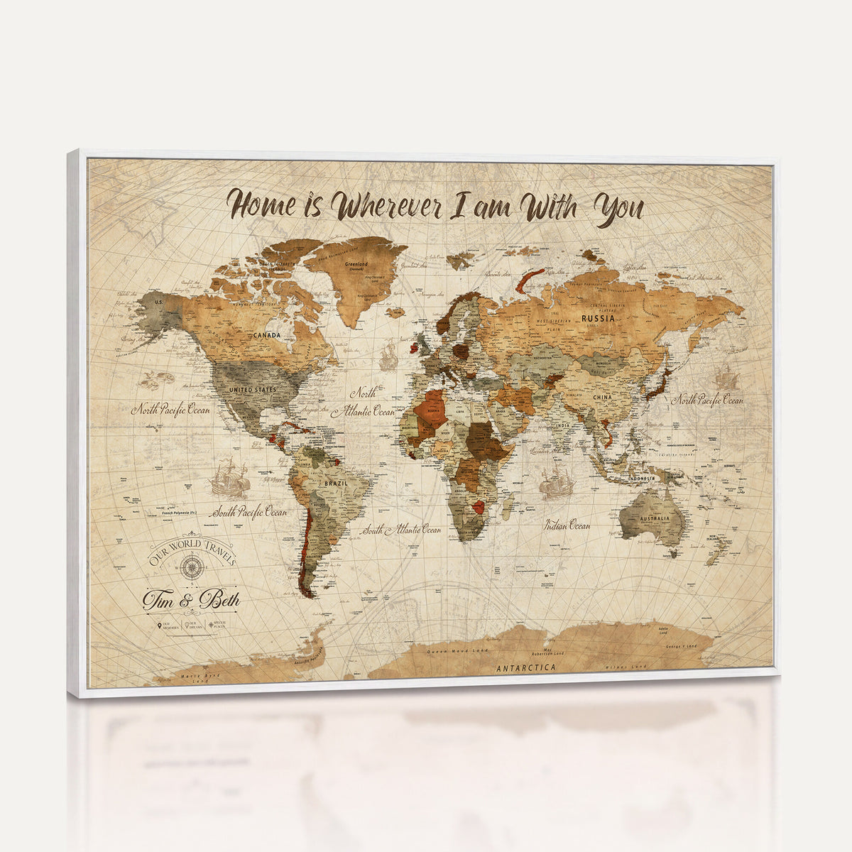NEWMAP-22.jpg-MGV-CV-36X24 - World Map Wall Art Canvas Print, Modern Decorative Framed Map Artwork Prints for Living Room, Office, Bedroom Wall Decor