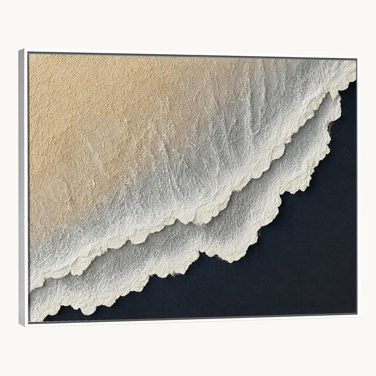 32969959-MGV-CV-24X16 - Abstract Ocean Wave Canvas Wall Art, Coastal Beach Wall Decor for Living Room