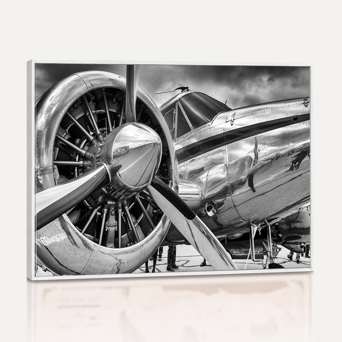 40672-MGV-CV-36X24 - Vintage Antique Airplane Wall Art Canvas Print
