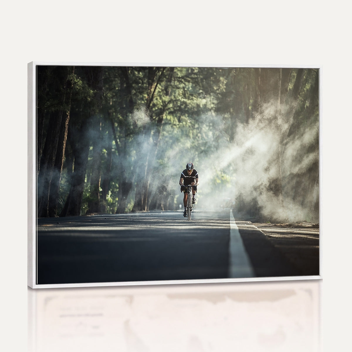 60298-MGV-CV-36X24 - Cycling Road Bike in the Morning, Cycling Road Bike Canvas Print
