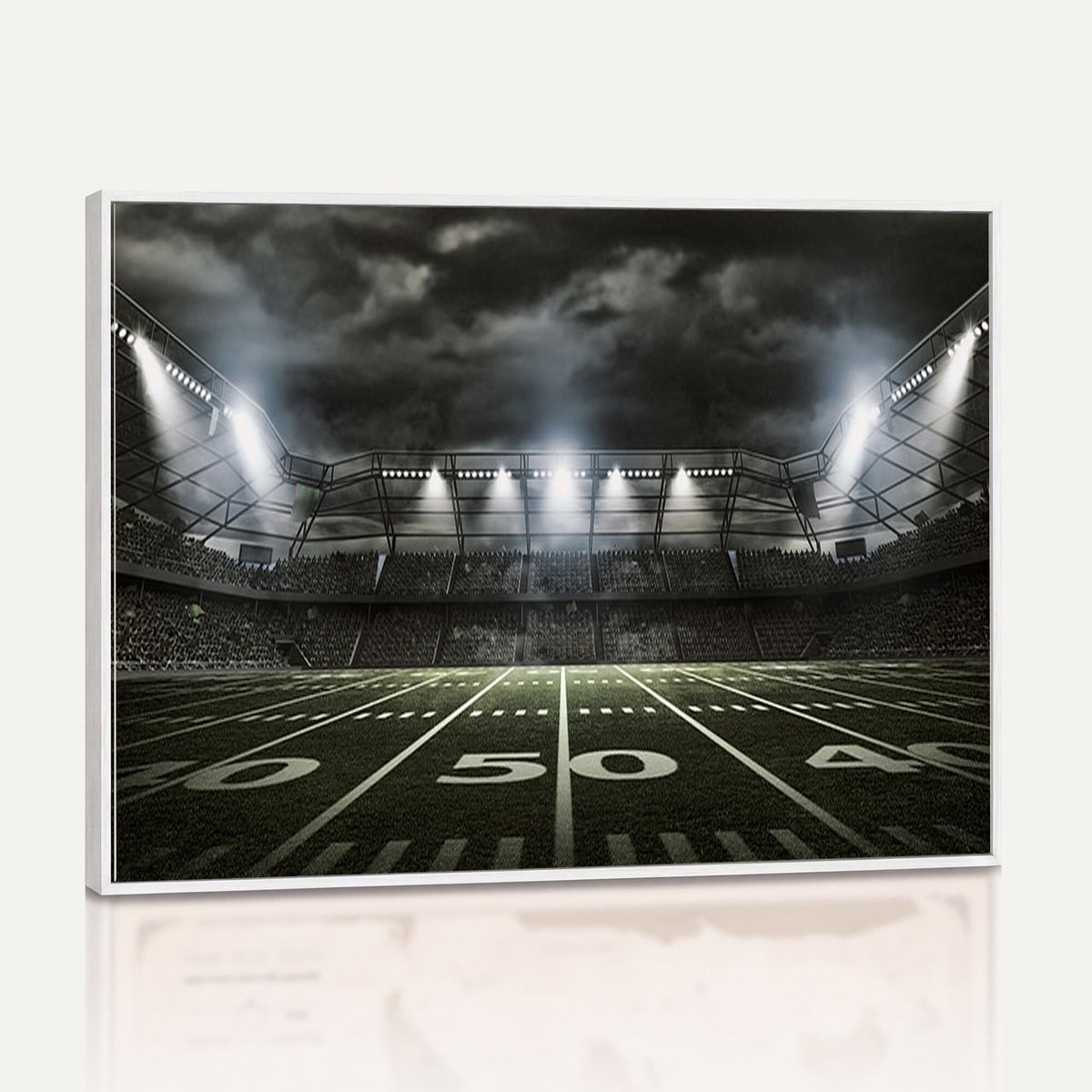 90107-MGV-CV-36X24 - American Football Stadium Wall Art Canvas Print, Stadium Sport Wall Art Print