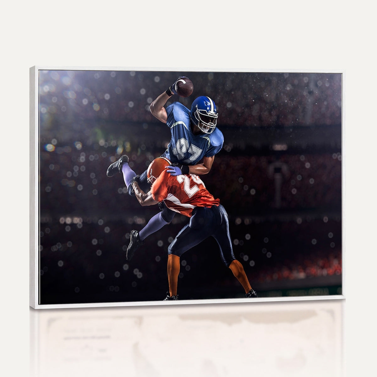 76491-MGV-CV-36X24 - American Football Wall Art Canvas Print, Stadium Sport Wall Art Print