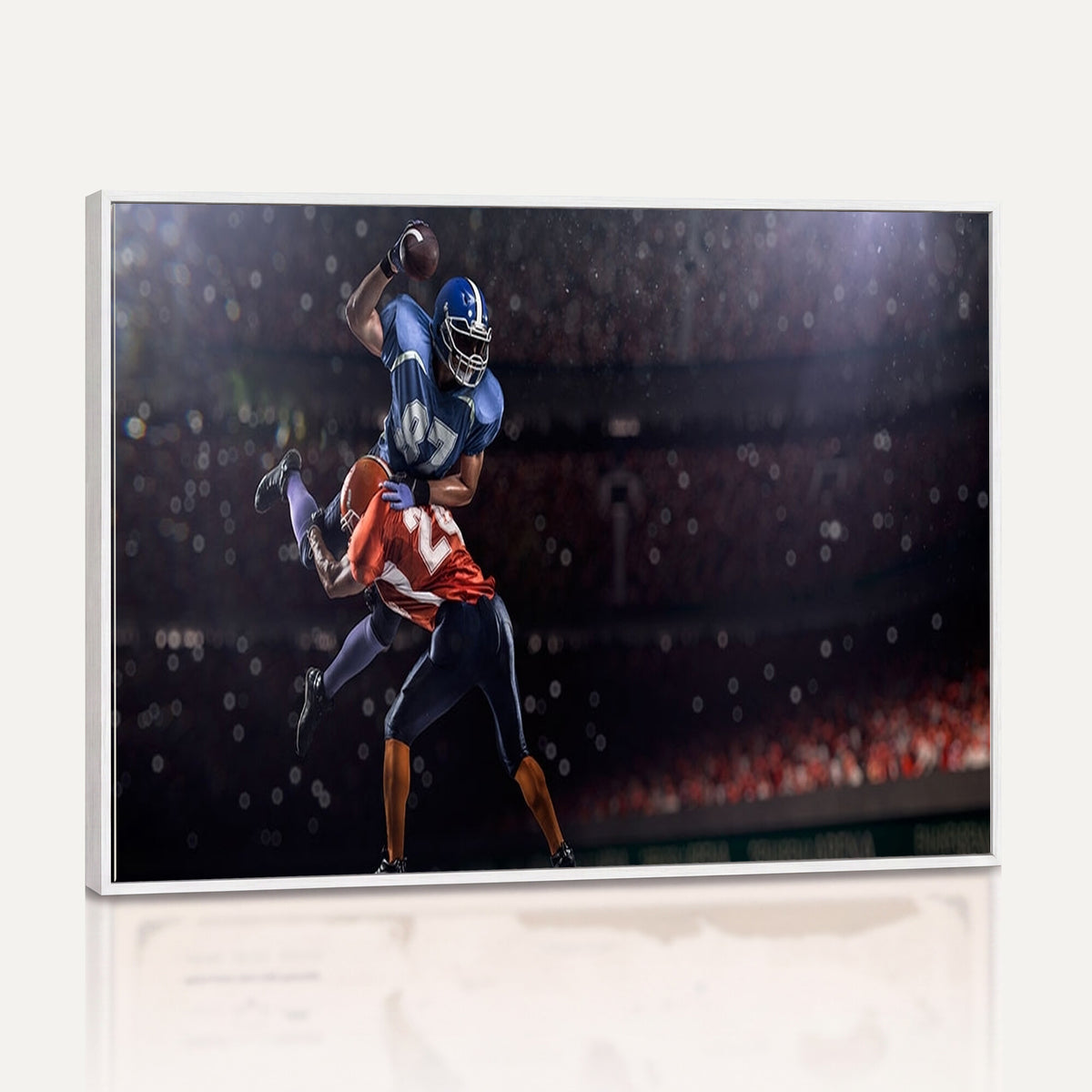 68009-MGV-CV-36X24 - American Football Wall Art Canvas Print, Stadium Sport Wall Art Print