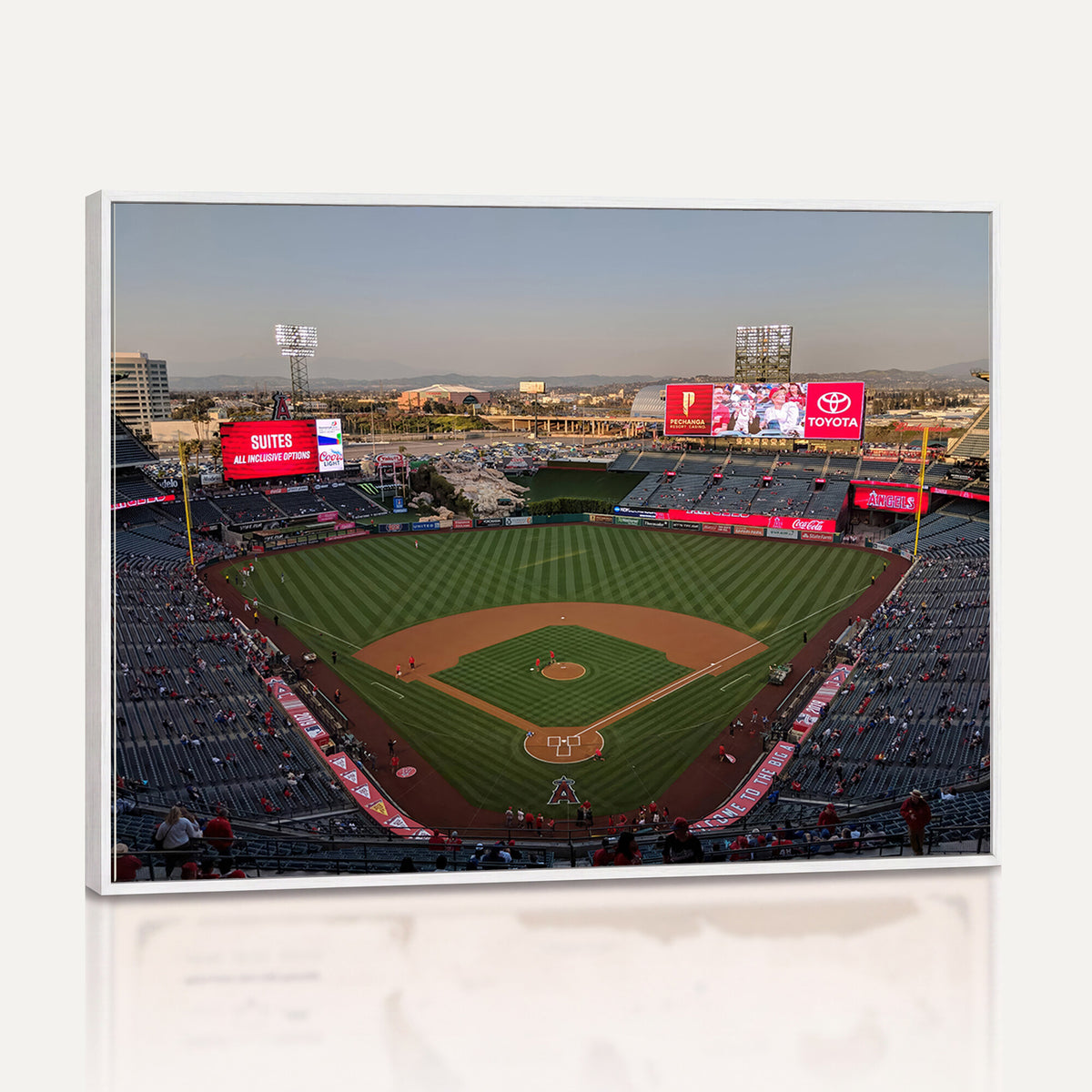 45864-MGV-CV-36X24 - Los Angeles Angels Baseball Canvas Print, Anaheim Angel Stadium Wall Art