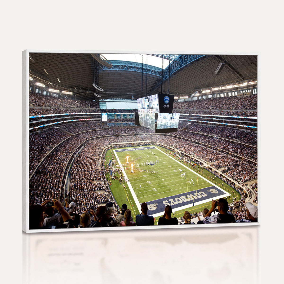 82096-MGV-CV-36X24 - Dallas Cowboys Football Team Print - Arlington AT&T Stadium Wall Art Canvas Print